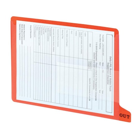 Smead Guide, Out, Endtab, Poly, Rd Pk SMD61950